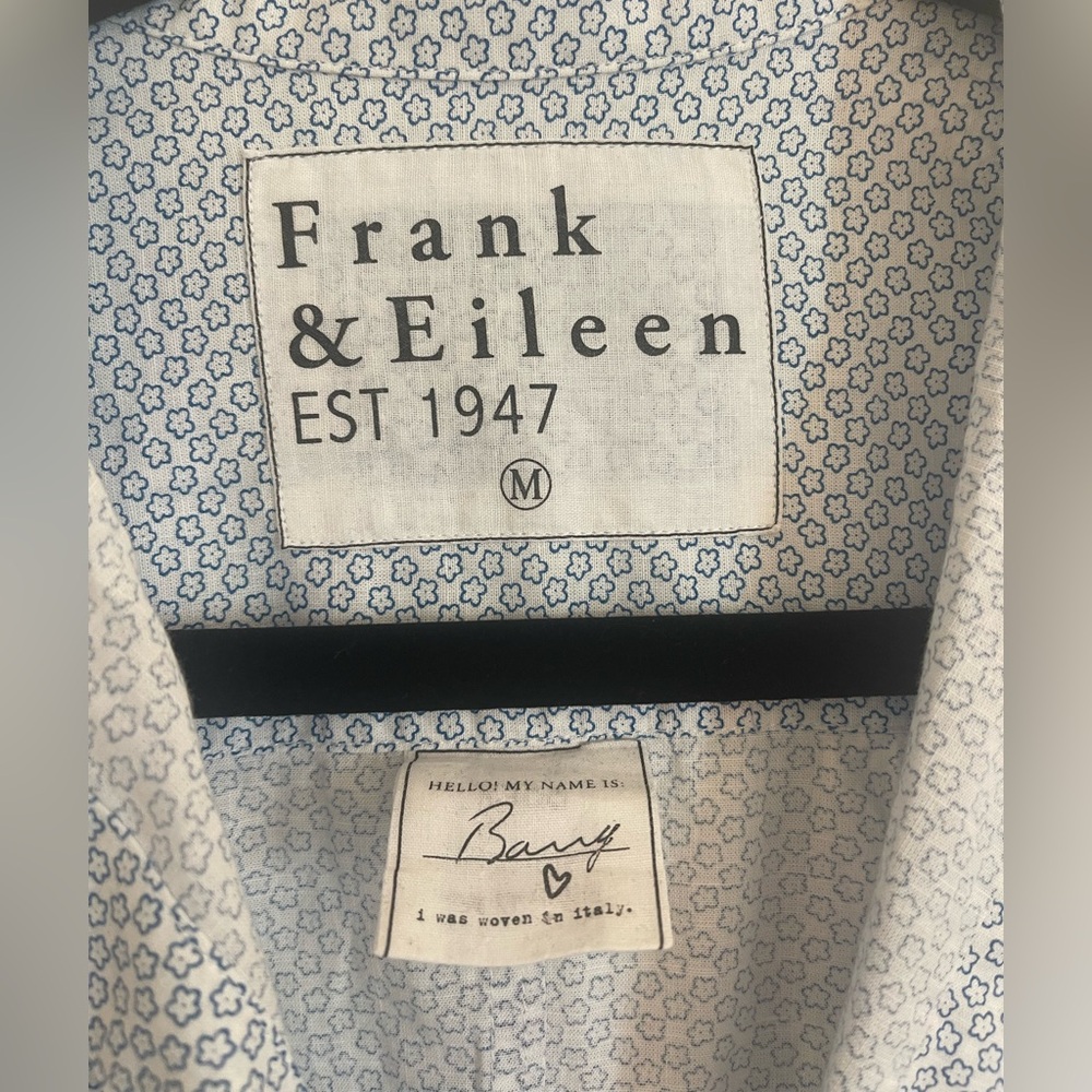 Frank & Eileen Light Blue Patterned Women’s Shirt - Picture 3 of 5